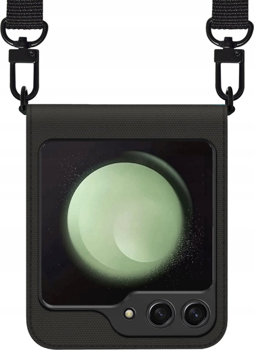 Kopertinë telefoni Araree Canvas Diary për Samsung Galaxy Z Flip5, e zezë