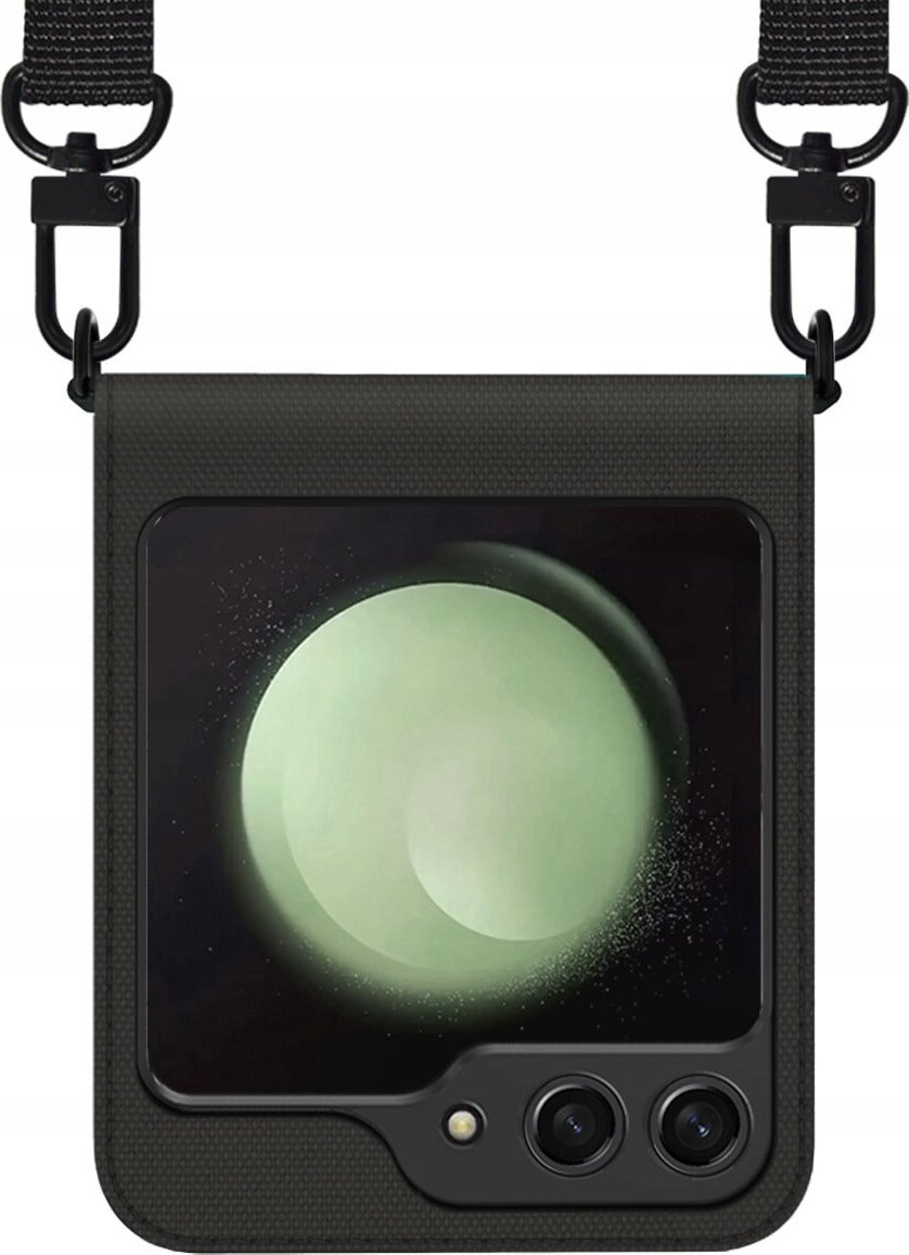 Kopertinë telefoni Araree Canvas Diary për Samsung Galaxy Z Flip5, e zezë