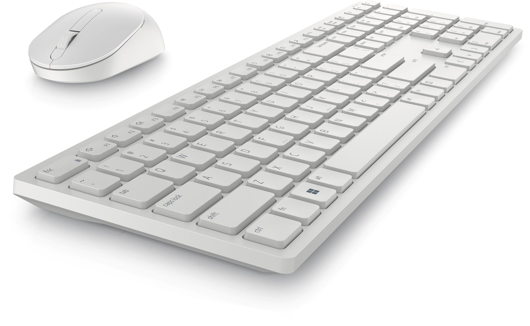Set tastierë dhe maus Dell KM5221W, të bardha