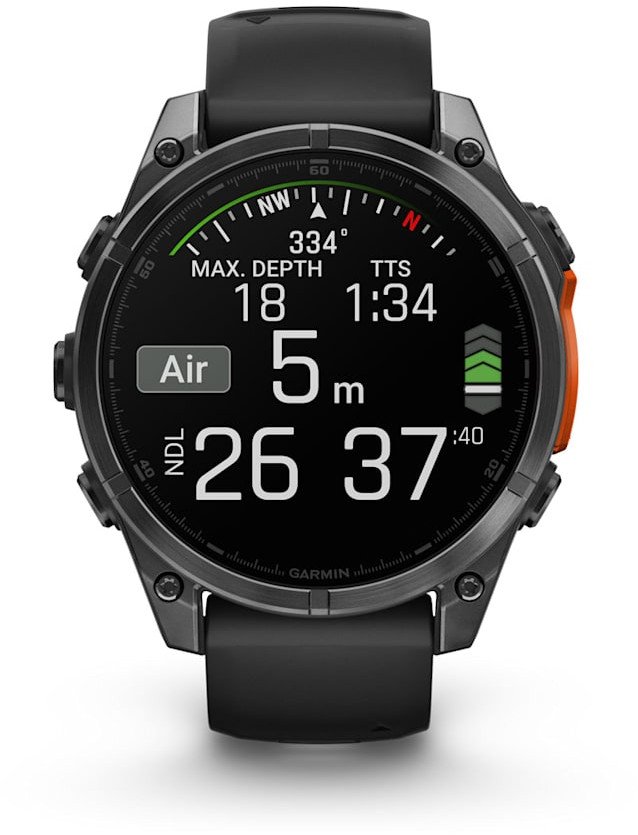 Orë sportive Garmin Fenix 8, 1.4" AMOLED, 47mm, e hirtë