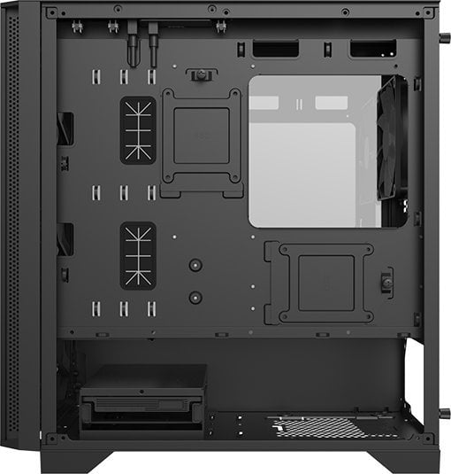 Kuti kompjuterike Montech AIR 100 LITE 2025, MicroATX, xham i temperuar, e zezë