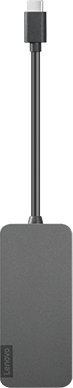 HUB USB Lenovo GX90X21431, USB C në 4x USB A, i zi
