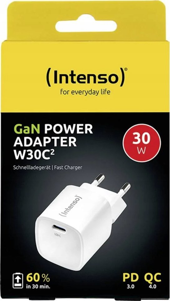 Karikues muri Intenso Power Adapter W30C2, 30W, USB C, i bardhë