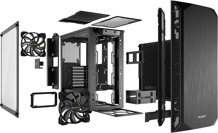 Kasë kompjuterike Be quiet! Pure Base 500, e zezë