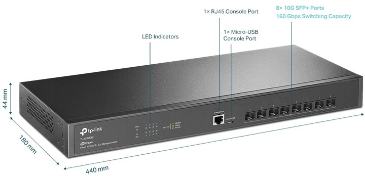 Switch TP-LINK TL-SX3008F
