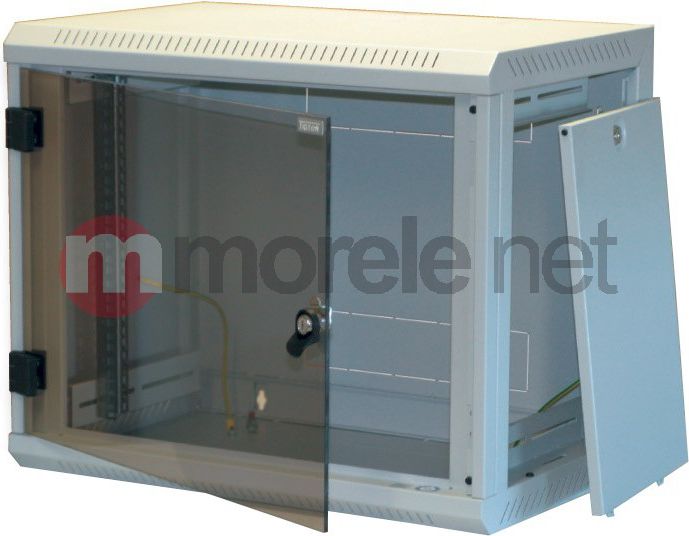 Kabinet rrjeti Triton Delta U 5S, 12U, 19", montim në mur, gri