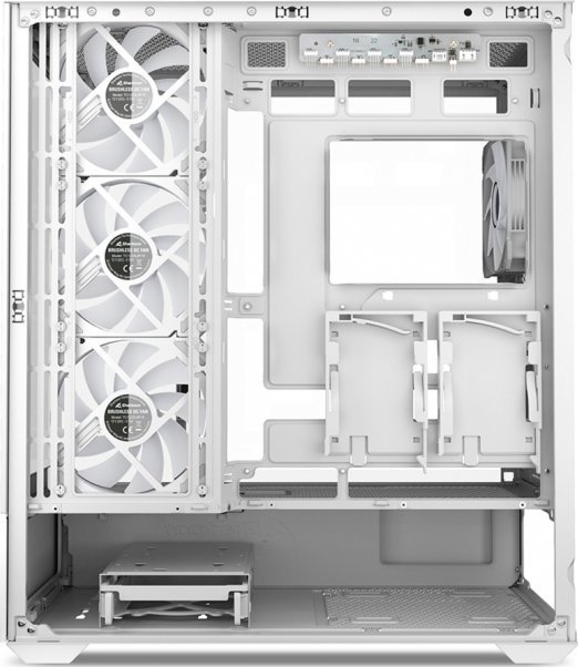 Kuti PC Sharkoon AK6 RGB, ATX, xham i temperuar, e bardhë