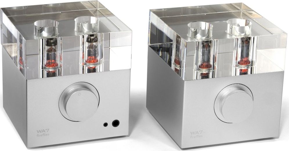 Përforcues kufjesh Woo Audio WA7 Fireflies 2nd Gen me WA7tp, DAC i integruar, me tuba, argjend