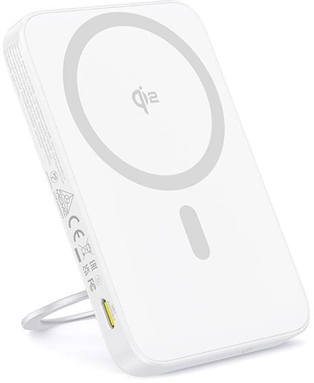 Powerbank magnetik Baseus PicoGo Qi2, 5000mAh, 20W, i bardhë