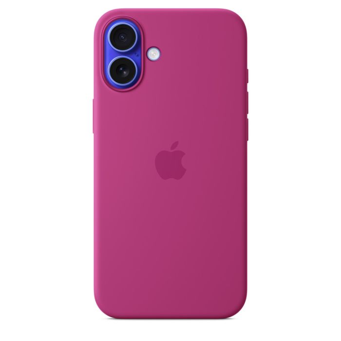Apple iPhone 16 Plus Silicone Case with MagSafe, Fuchsia (Seasonal)