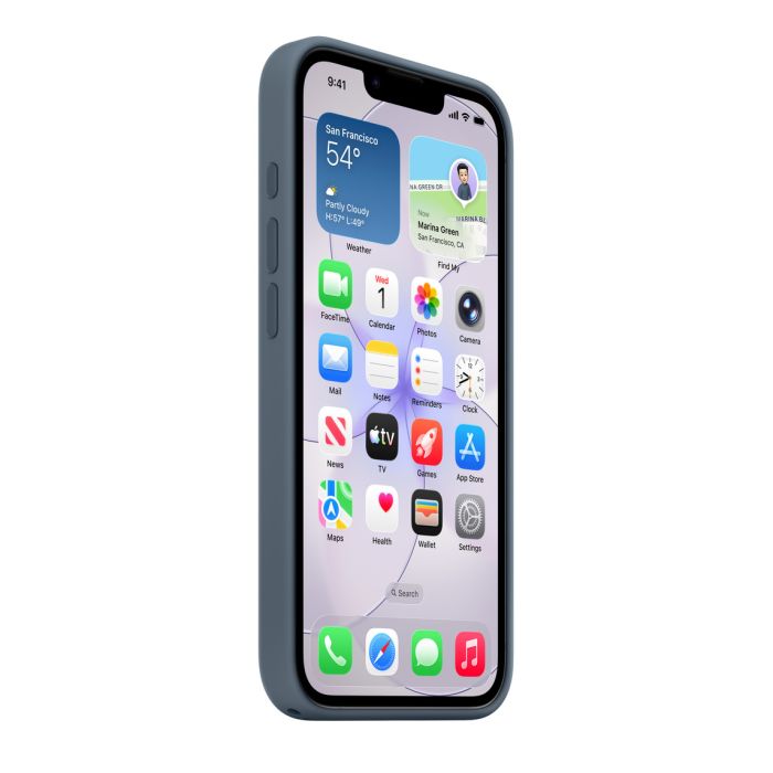 Apple iPhone 17e Silicone Case with MagSafe, Anchor Blue