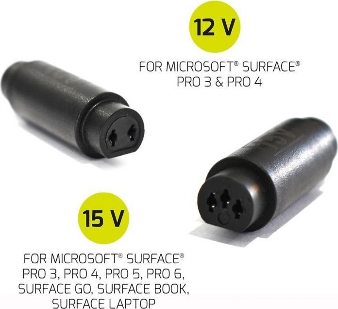 Adapter karikues për laptop Port Designs 900102, 60W, Surface Plug, i zi
