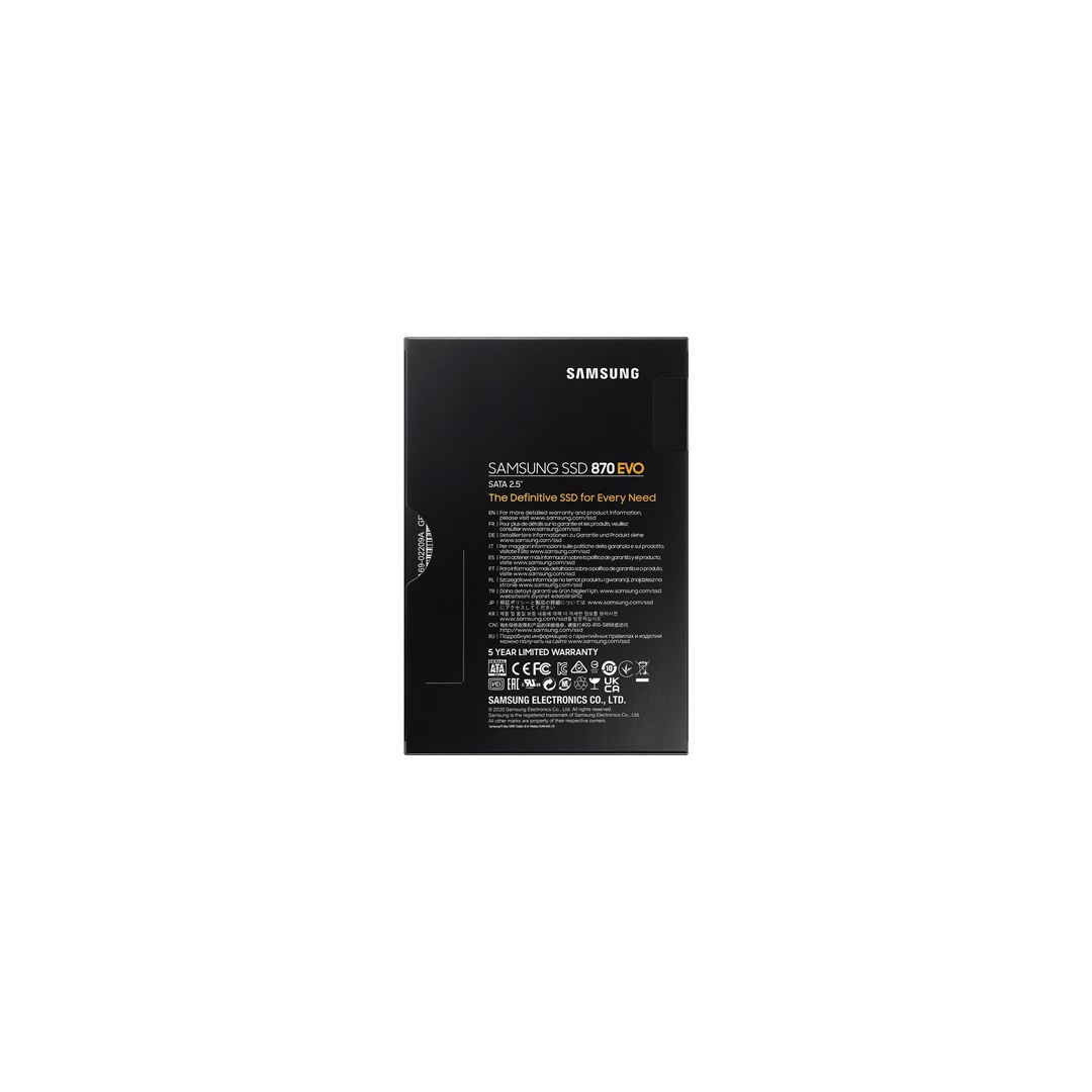Disk SSD Samsung 870 EVO, 2.5", 2TB, SATA 6Gbps, i zi