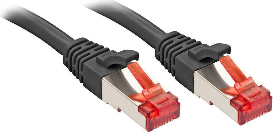 Kabllo rrjeti Lindy, RJ-45/RJ-45, Cat.6, S/FTP, 10m, e zezë