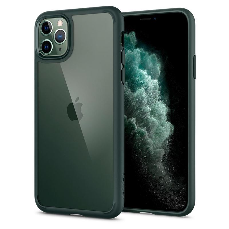 Mbështjellëse për iPhone 11 Pro Spigen Ultra Hybrid, e gjelbër