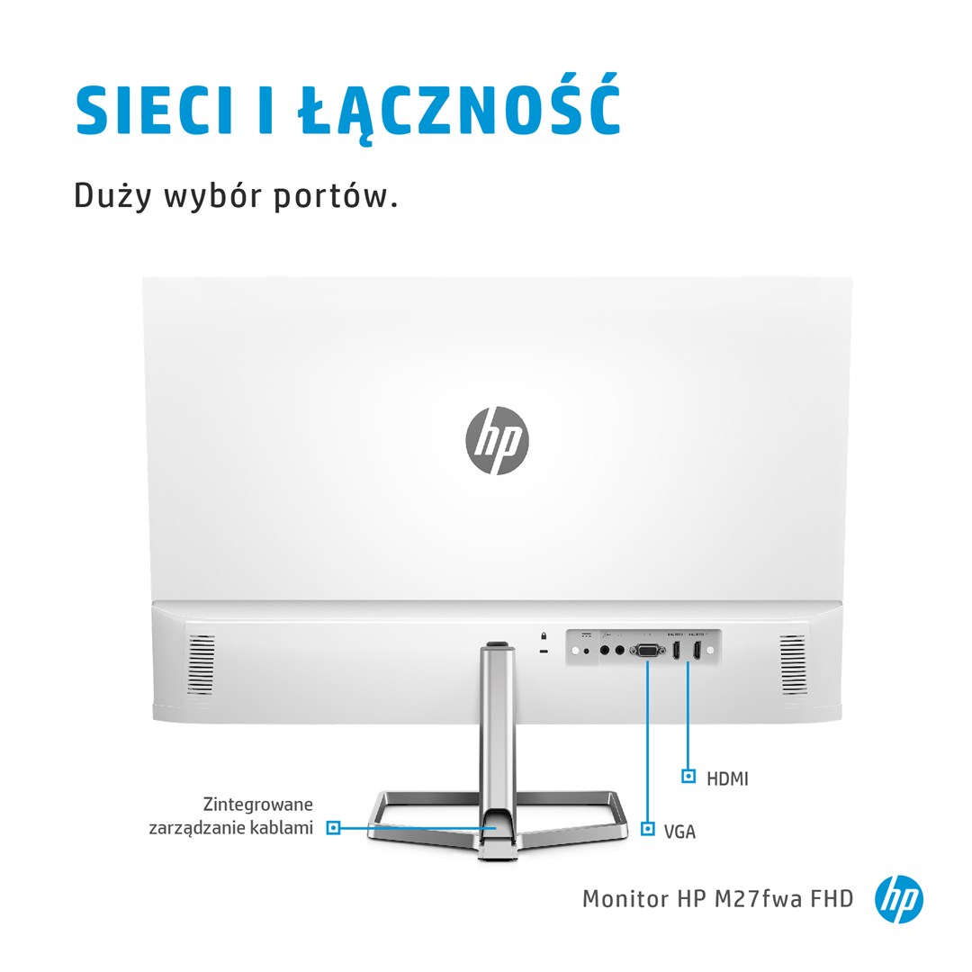 Monitor HP M27fwa 68.6, 27", 1920 x 1080, Full HD, 75 Hz, i hirtë