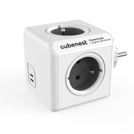 Prizë zgjatëse Cubenest PowerCube Original, 4x AC, 2x USB C PD 35W, gri