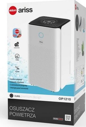 Avullues lagështie Eldom OP1210 Ariss, panel LED, i bardhë