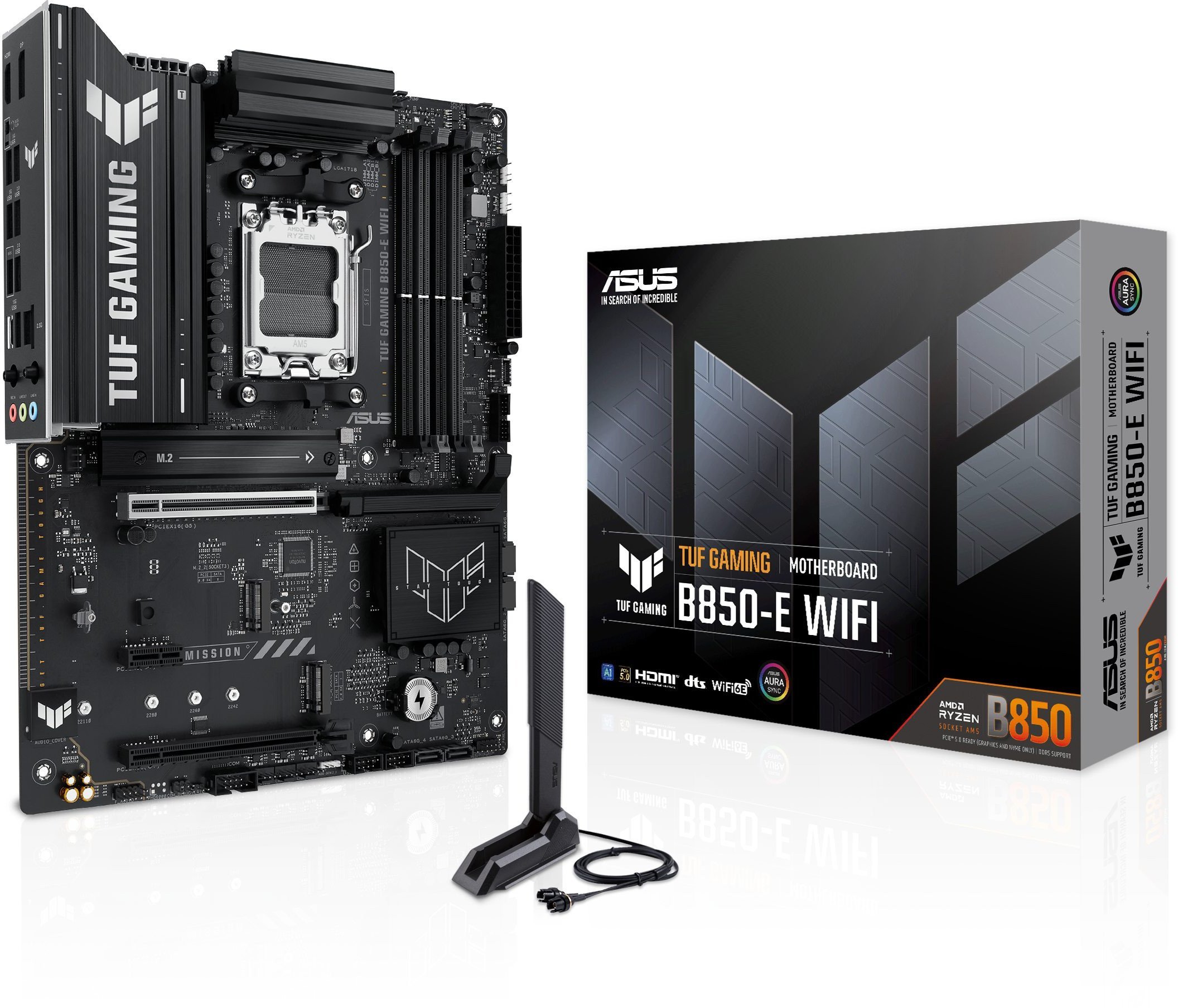 Pllakë amë ASUS TUF Gaming B850 E WiFi, AMD B850, Socket AM5, ATX