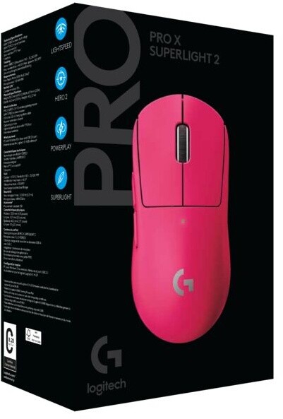 [OUTLET] Maus Logitech G Pro X Superlight 2, rozë