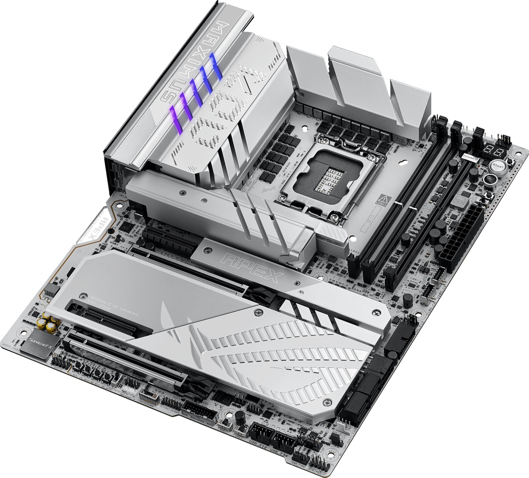 Pllakë amë ASUS ROG Maximus Z890 Apex, LGA 1851, DDR5, gri