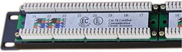 Panel mbajtës DATACOM 19'', UTP 24x port Cat.5e, 1U, LSA                   