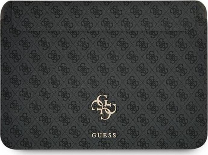 Këllëf laptopi Guess Sleeve, 15", lëkurë ekologjike, i hirtë