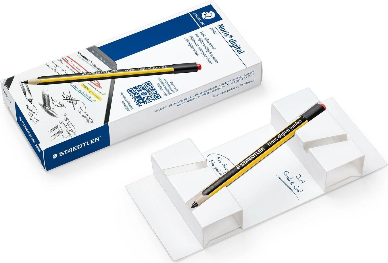 Stylus Staedtler Noris Digital Jumbo, 0.7mm, EMR, i verdhë e zi