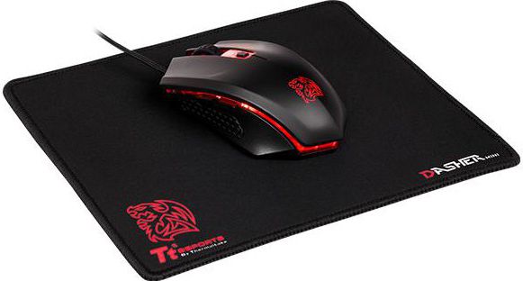 Set gaming maus dhe mousepad Tt eSPORTS Talon X, DPI i rregullueshëm, me drita, i zi