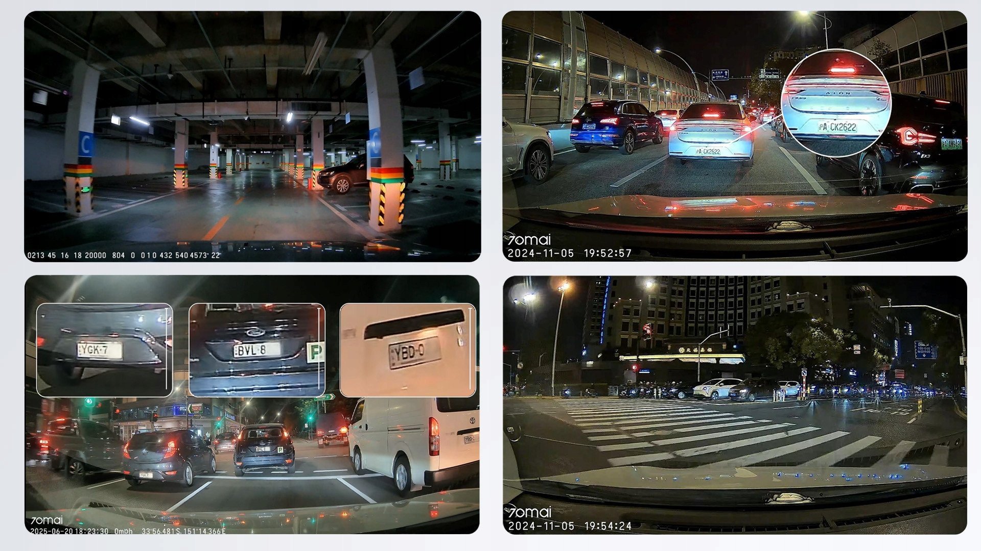 Камера за автомобил 70mai Dash Cam A400, 1440P, 145° FOV, сива