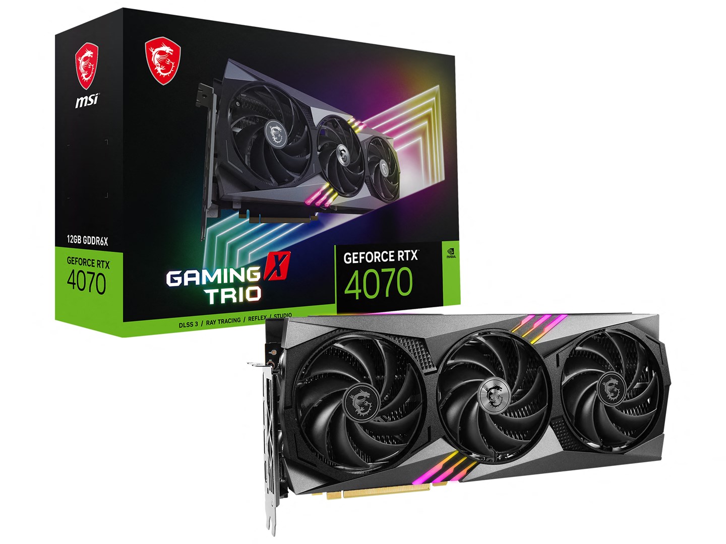 Kartë grafike MSI Gaming NVIDIA GeForce RTX 4070, 12 GB GDDR6X