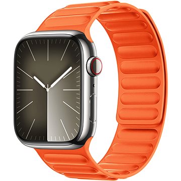 Rrip dore për smartwatch Eternico Magnetic Loop, për Apple Watch 38mm 40mm 41mm, najloni, portokalli