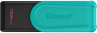 USB Kingston DataTraveler Exodia S, 128GB, USB 3.2 Gen 1, e zezë tirkuaz