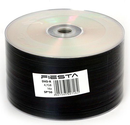 Disk Fiesta DVD-R 4.7GB (40718), 50 copë