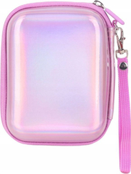 Etui për aparat LoveInstant, për Instax Mini Evo Mini LiPlay Mini Link, rezistent ndaj ujit, rozë me shkëlqim