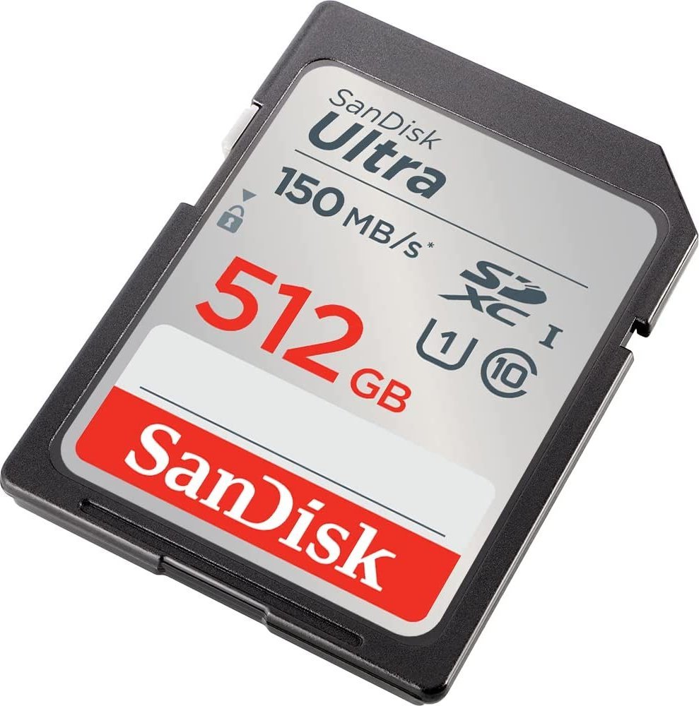 Kartë memorie SanDisk Ultra SDXC, 512GB, Class 10 UHS I, gri