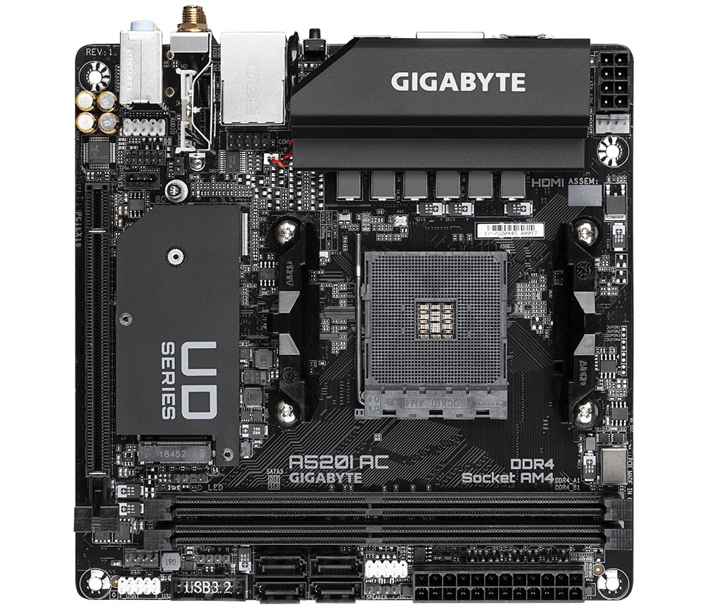 Pllakë amë Gigabyte A520I AC AMD A520 Socket AM4 mini ITX