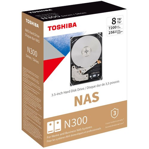 Disk HDD Toshiba N300 NAS, 8TB, 7200rpm