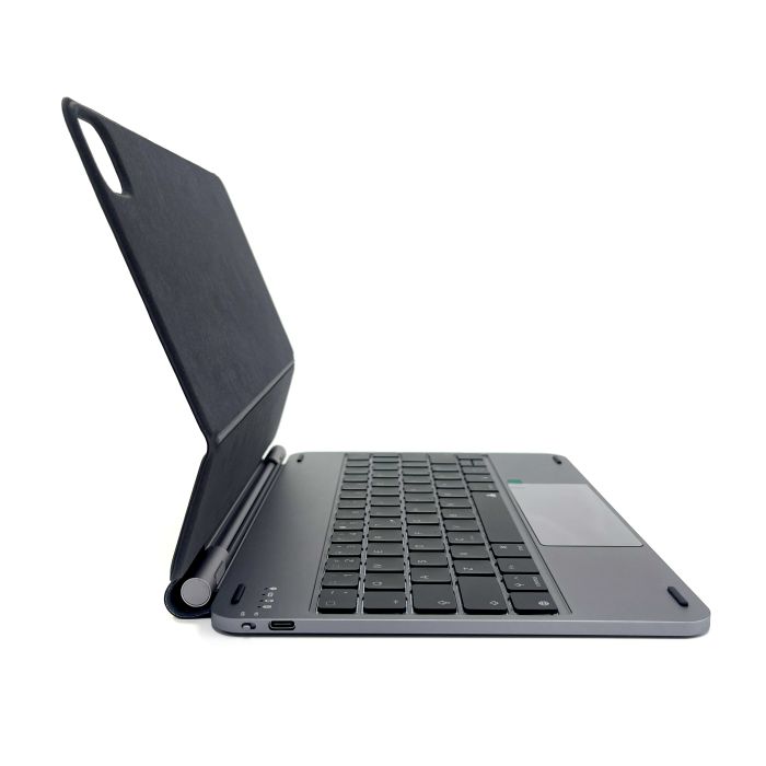 Dviced Magnetic Aluminium Keyboard Case For iPad Air/Pro 11-Inch, US, Dark Grey