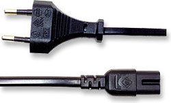 Kabllo energjie Manhattan Audio Euro Eight to C7, 1.8m, e zezë