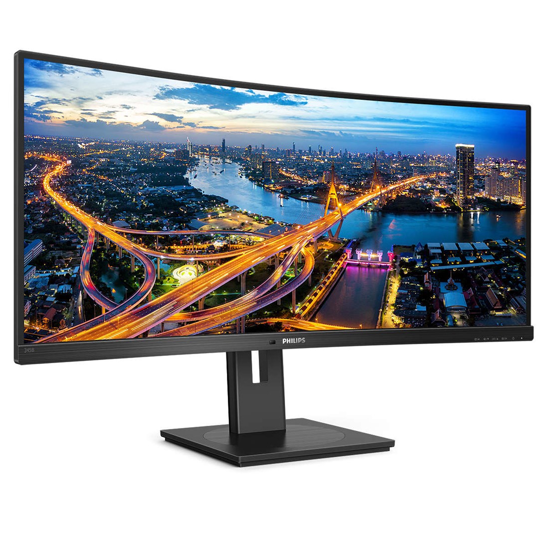 Monitor PHILIPS 345B1C, 34”, WQHD, Curved, i zi