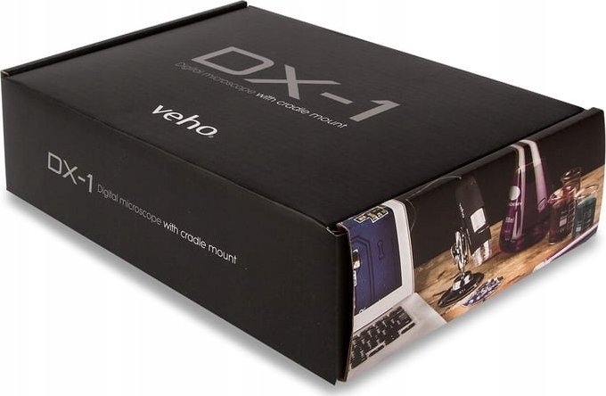 Mikroskop digjital Veho DX-1, USB, 2MP, zmadhim deri 200x, i bardhë