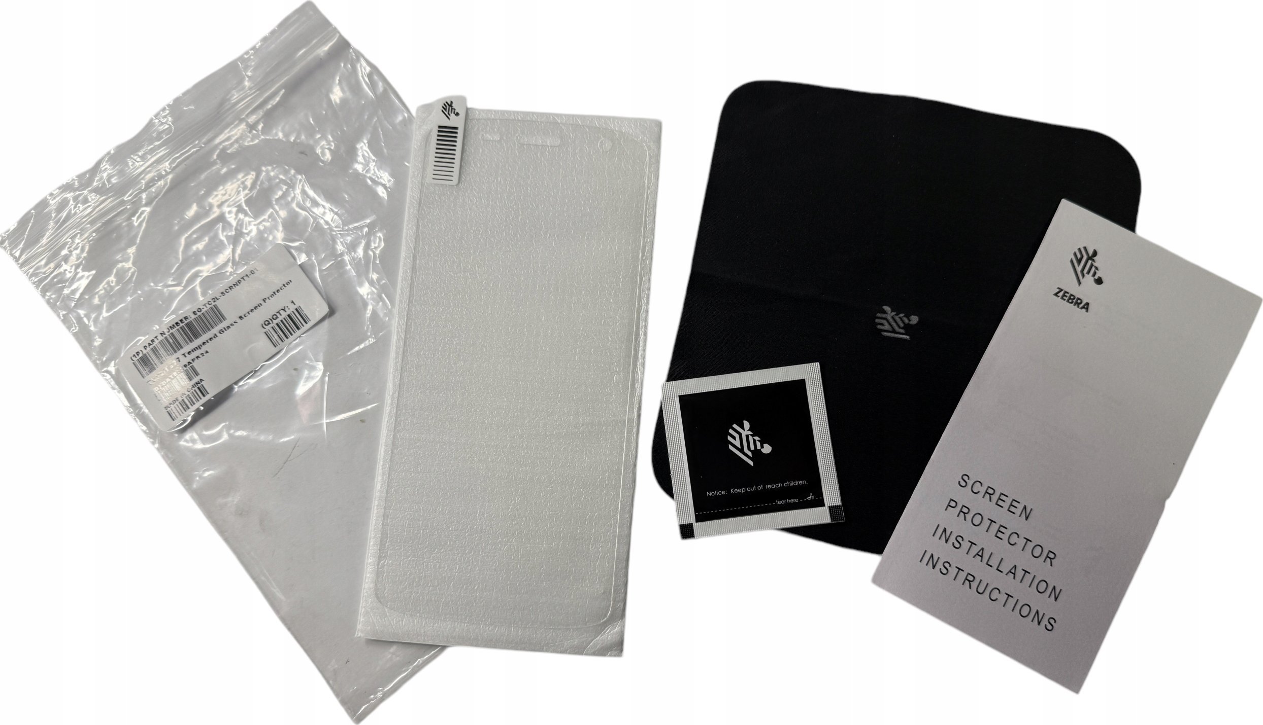 Заштитно стакло Zebra SG TC2L SCRNPT1 01, за TC22 TC27, Gorilla Glass, транспарентно