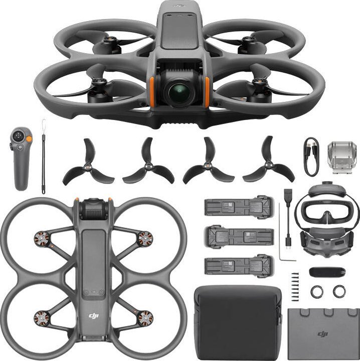 Dron DJI Avata 2 Fly More Combo, me 3 bateri