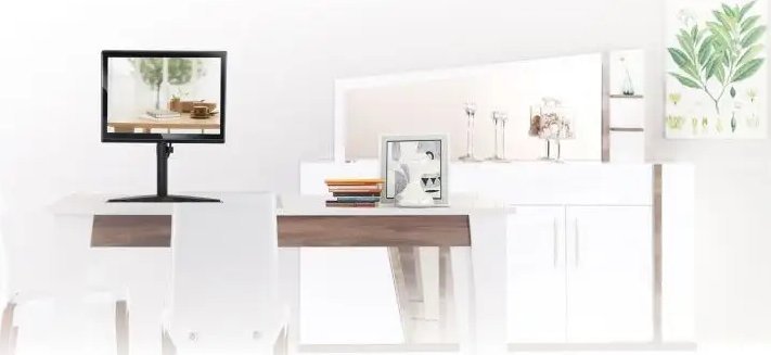 Mbajtëse tavoline për monitor Reflecta 23283, 13"-32", deri 8kg, e zezë