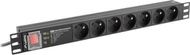 Shpërndarës elektrik Lanberg PDU PRO 19" 1U 16A 2m 7x 230V PL