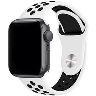 Rrip ore Eternico Sporty për Apple Watch, 42mm 44mm 45mm, e bardhë gri e errët