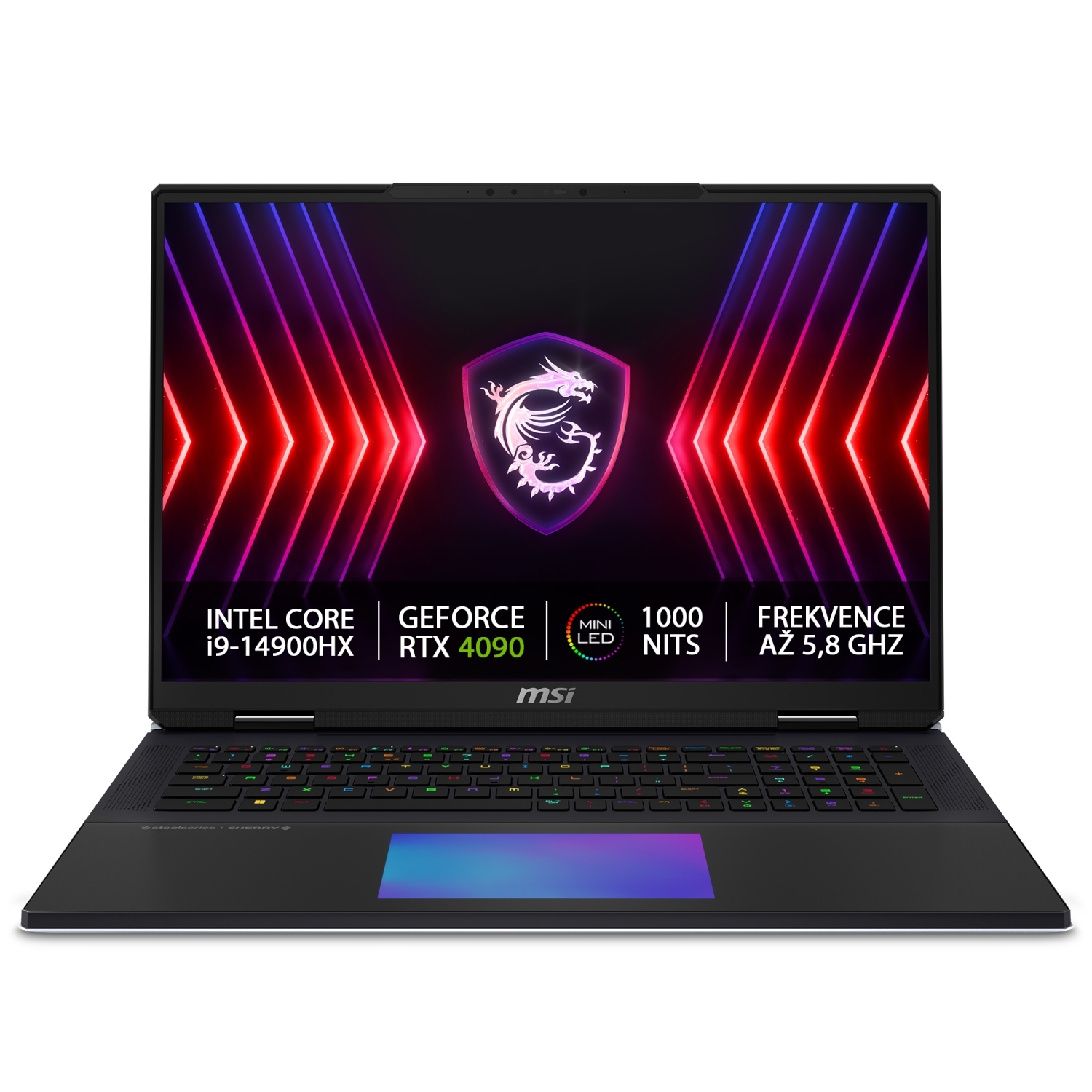 Laptop MSI Titan 18 HX A14VIG, 18", 4K, Intel Core i9-14900HX, 128GB RAM, 2TB + 2TB SSD, NVIDIA RTX 4090, i zi