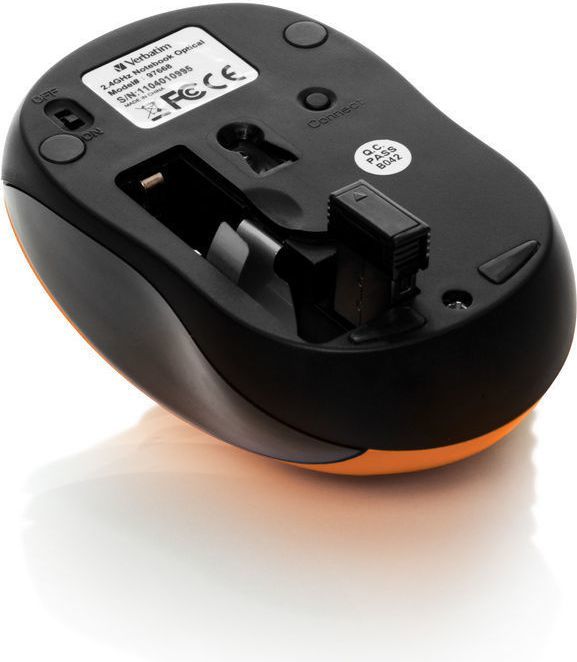 Verbatim Go Nano Безжичен Глушец, Volcanic Orange