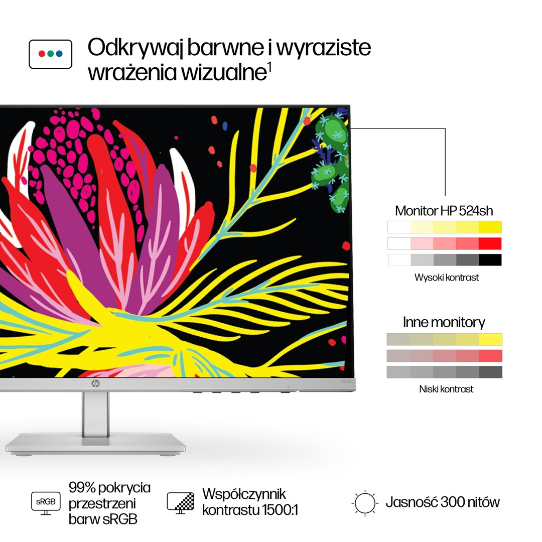 Monitor HP 23.8-inch Series, 23.8", 1920 x 1080, 100 Hz, i argjendtë